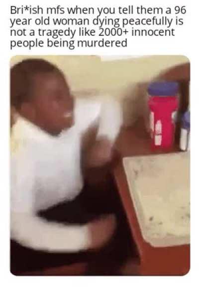 le Anglo false equivalence has arrived. or alternatively; if yew can av a laff at 'e qween innit howszaboit that there 9 eleffin m8 innit