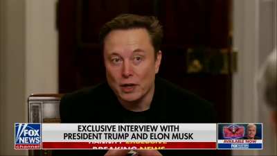 Elon Musk argues why he's needed in his as-of-yet-untitled, as-always unelected role in the United States government. Trump sits and nods