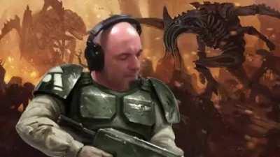 conversation between a astartes with a guardsman.