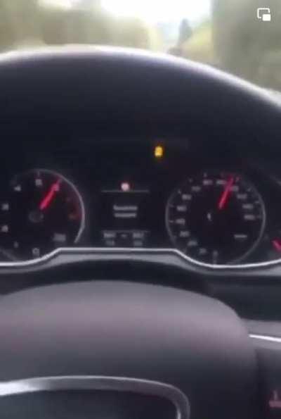 Numb skull crashes car trying to film himself speeding