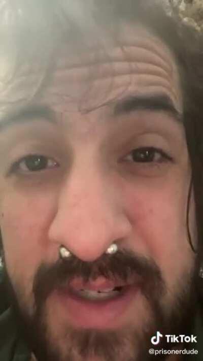 Prisoner dude back at it again, wanting to go to prison. Why can't that be him? Someone cuff this guy