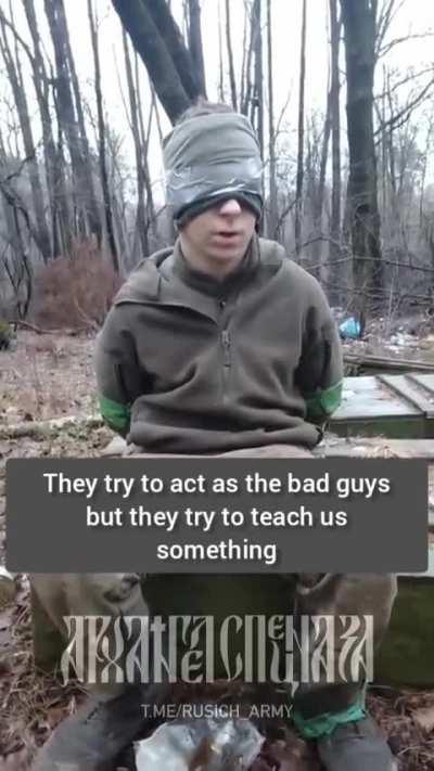 RU POV: Interrogation of an 18-year-old Azov soldier captured in the Kremennaya direction 