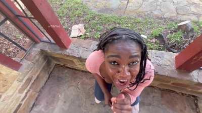 I love when I can enjoy a nice warm facial at the park