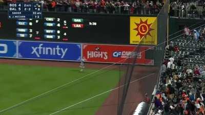 [Highlight] [Highlight] Crazy catch by Verdugo but NESN camera crew misses it