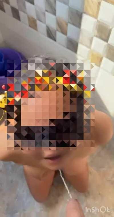 daddy peed on me. i loved it. i am a pee dumpster as well now