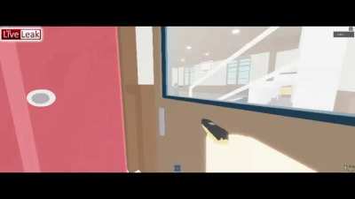 Bodycam footage of a police officer stopping an active shooter