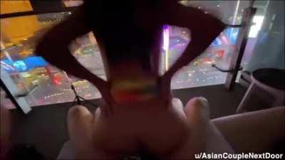 Fucking on vacation always hits different, especially on your hotel balcony 😈! Join us next time 🥵? [MF]