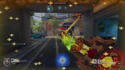 Someone else recently posted that Orisa can teleport during ult, so my friends and I gave it a shot, and...