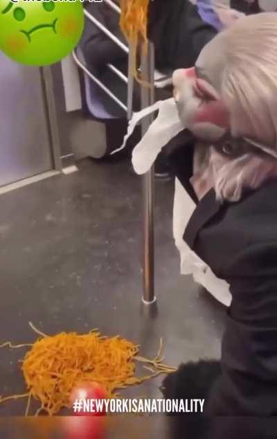 Fine dining in the subway