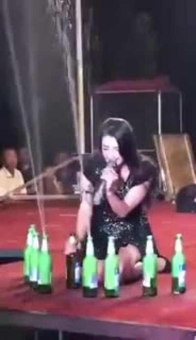 When you need firework effect on stage but the budget is really low.