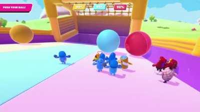 Had a three way tie in Rock and Roll. Everyone gets eliminated except one lukcy red team player.