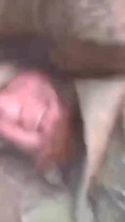 Chechen soldiers laughing while under heavy fire