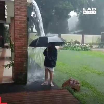 Don't go out on heavy rain days