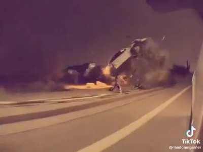 BMW X5 crashes in Phoenix AZ