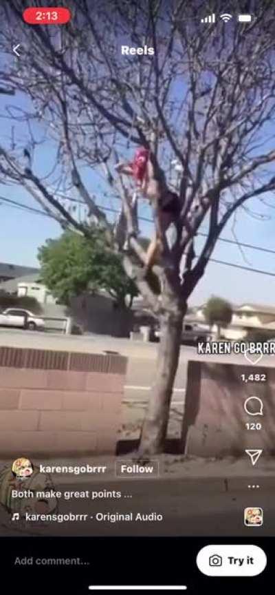 Maybe her booty was itchy?