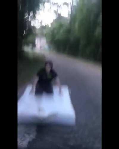 WCGW using redneck transportation? 🤦‍♂️