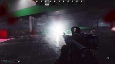 This is what it looks like to get blinded by flashlights