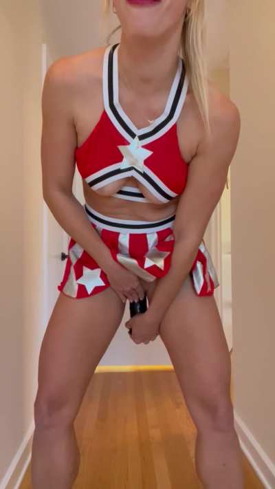 This giant dildo stretches my tight pussy soooo well