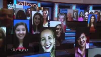 Ellen's show is so boring yet so dystopian right now