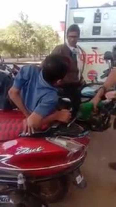 Conjoined twins on a trike