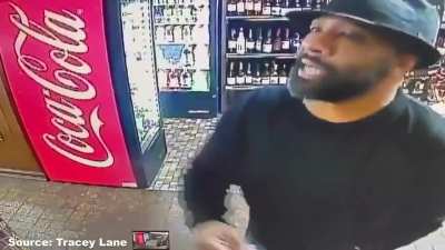 Alabama police punch and arrest a store owner who called them to report a robbery