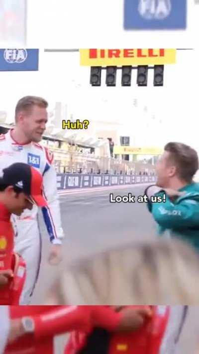 Hulk and Mag when they saw each other on the grid