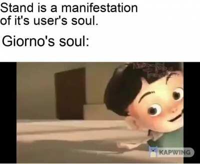 And then giorno fucking dies