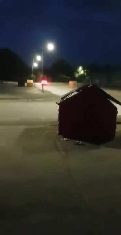 Trying to drift in a Smart car