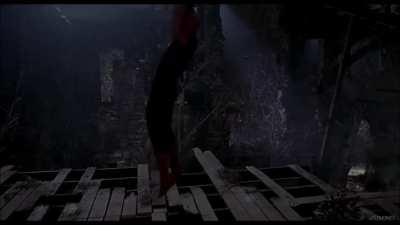 The blade that pierced his body came from his glider.