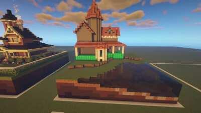 A Build a day pt 2: Victorian house on water