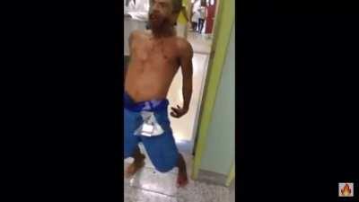 Don’t worry he’s just auditioning for The Walking Dead