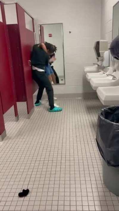 they were slap boxing and shattered the mirror