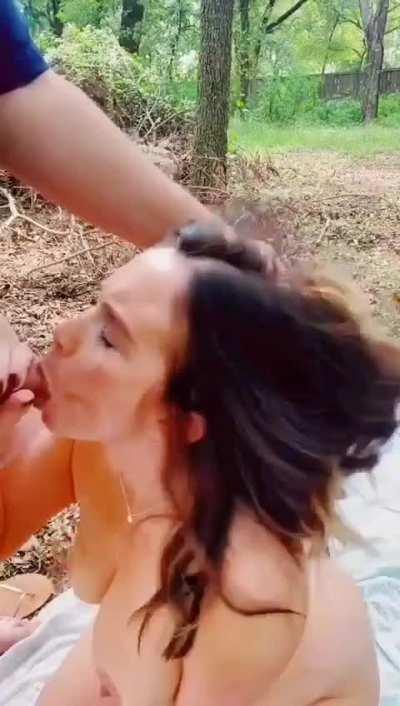 Wifey receiving a facial