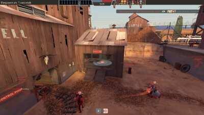 I present to you; the most dedicated spy backcap Dustbowl has seen in years. Shame it failed.