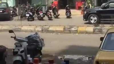 Shooting erupts on a street in lebanon after a dispute between a customer and owner