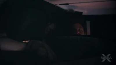 Mom sitting on son's lap during the roadtrip turned into lustful sneaky sex