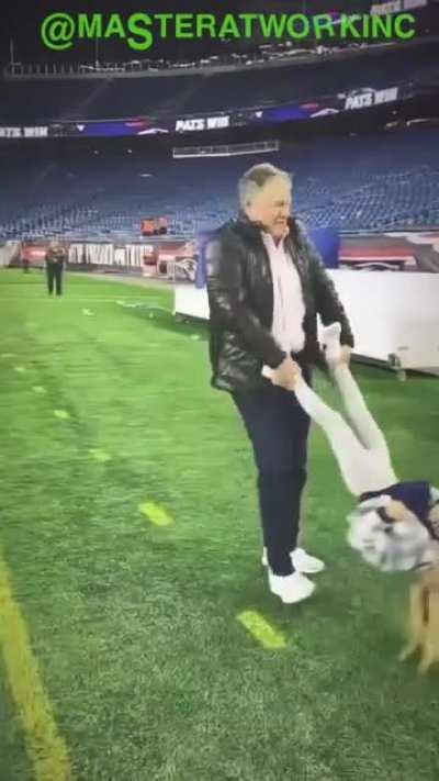 Belichick met up with Baker after the game