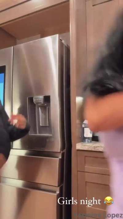 Booty shaking with friend