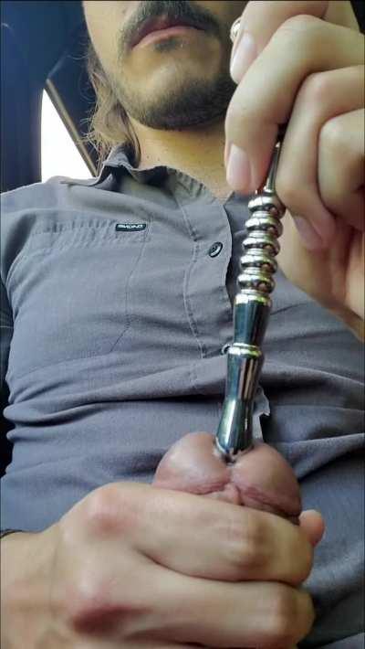 Testing my limits with the 14mm EPK rod. Can't wait to fuck myself with this thing. 🍆💦