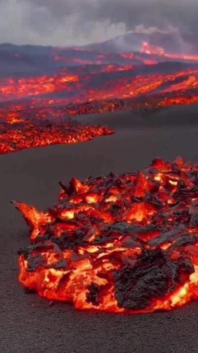 Stunning lava flow in the Isla de la Palma, Spain.