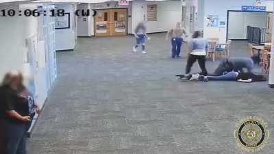 A student viciously attacked a teacher at a high school in Florida after his Nintendo Switch was taken away from him.