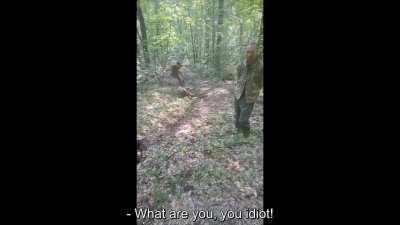 A video has surfaced of russian soldiers mistreating Ukrainian POW's