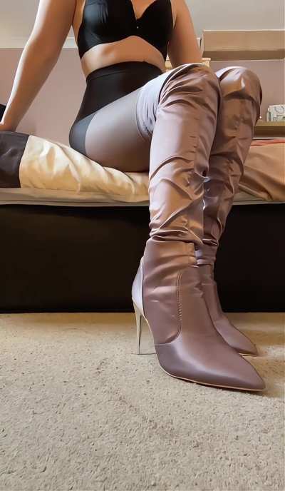 Soft and silky thigh high boots- the ultimate seduction