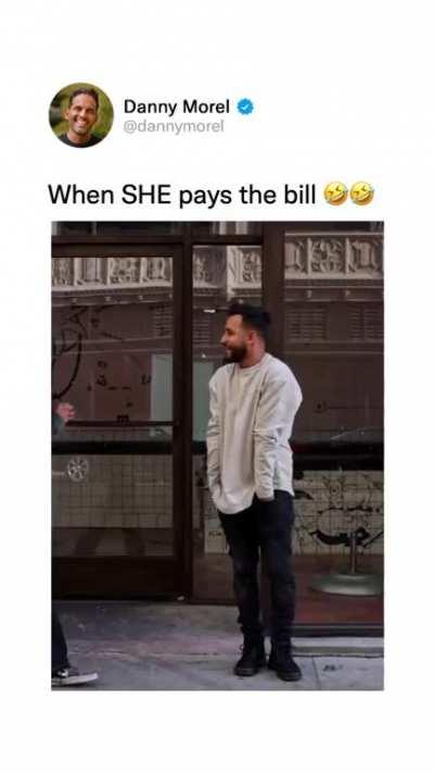When she pays