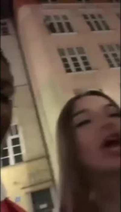 Polish Girl Can Barely Contain Herself After Meeting Black Guys for the First Time