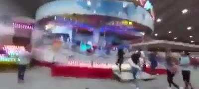 Terrible accident on a theme park