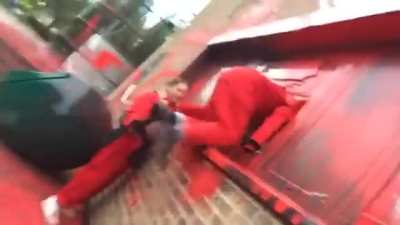 BREAKING: Palestine Action storms Israel's weapons epicentre in Bristol, smashes the windows, obliterates Elbit's IT equipment; we're barricaded in; we don't stop til the Nakba does | #ShutElbitDown - Nakba74!