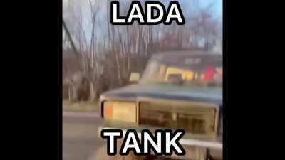 Behold! THE LADA TANK