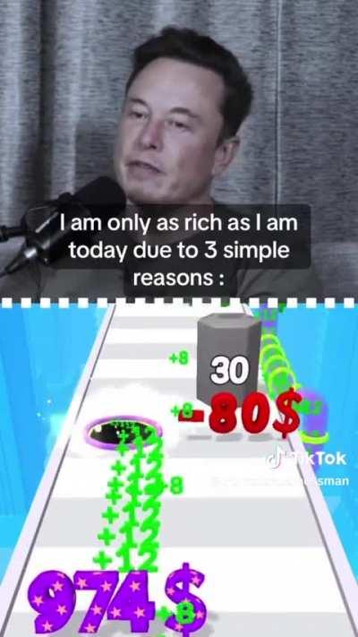 Elon Musk’s 3 steps to become rich