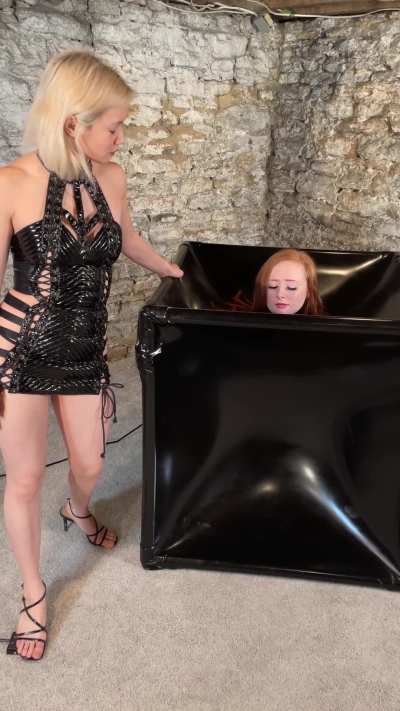 Watching it transform from latex to bondage 